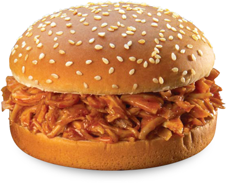 Mesquite Bbq Burger - Chicken Burger With Bbq (490x390), Png Download