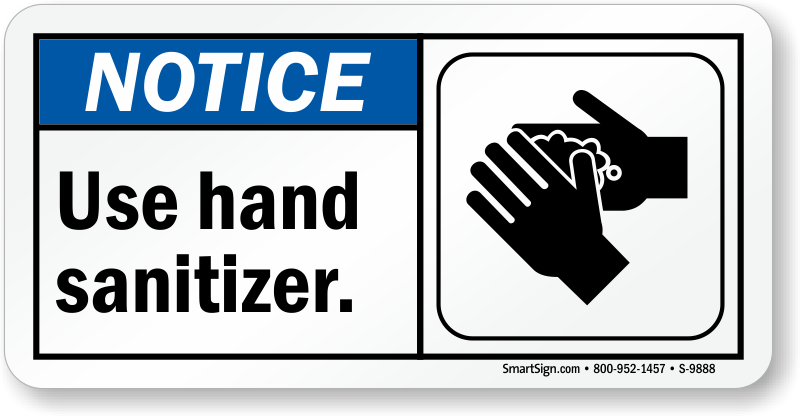 Zoom, Price, Buy - Use Hand Sanitizer Signs (800x416), Png Download