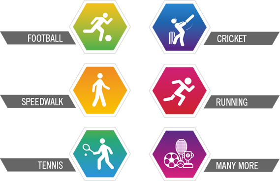 Many Sports Are Played Across India And We Dream Of - Cricket Football Badminton Love (569x368), Png Download