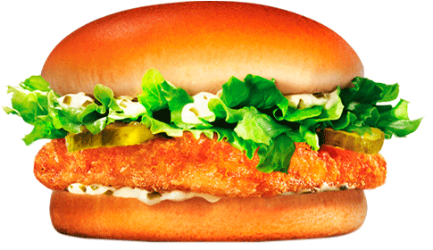 Chicken Burger - Alaskan Fish Sandwich Burger King Calories (500x467), Png Download