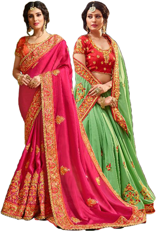 Sarees - Ahmedabad (350x475), Png Download