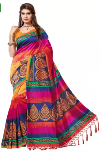 Silk Saree (500x500), Png Download