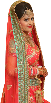 Designer Sarees - Bride (312x393), Png Download