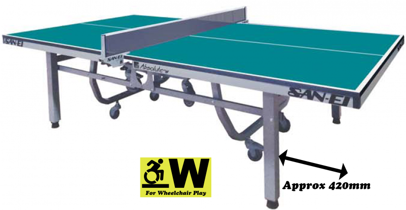 San-ei Absolute W Ittf Approved Table Tennis Table - San Ei Absolute W (800x800), Png Download
