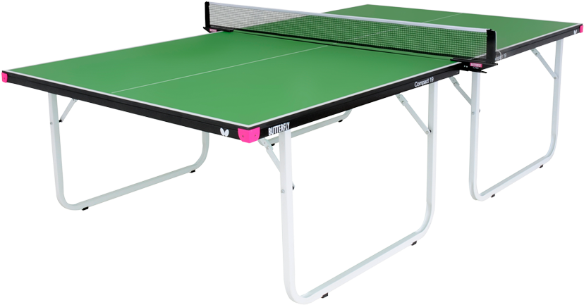 Butterfly Tr28g Compact 19 Green Table Tennis Table - Butterfly Compact 19 Green (full Size, Compact Storage) (894x463), Png Download