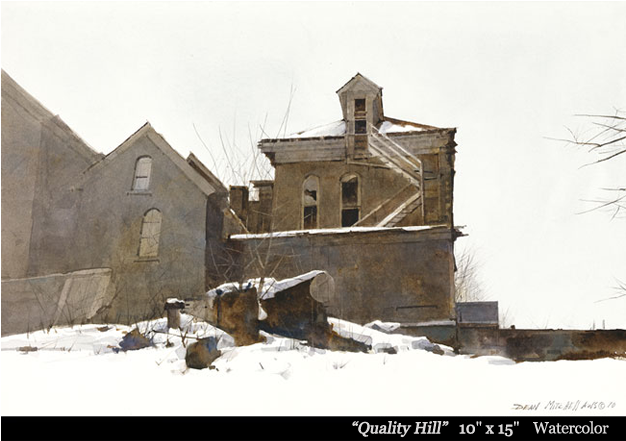 Quality Hill Dean Mitchell Studio - Watercolor Painting (625x675), Png Download