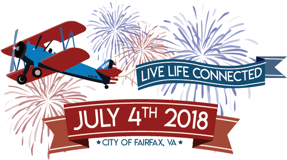 Fairfax Independence Day Celebration - July 4th 2018 Sign (624x351), Png Download