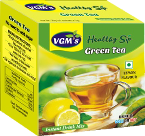 Vgm Healthy Sip Green Tea Powder - Green Tea Flavours (465x500), Png Download