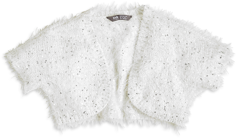 Bolero With Sequins White - Darkness (888x888), Png Download