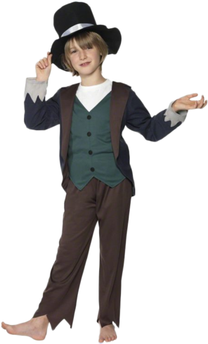 Victorian Era Kids Fancy Dress Edwardian Book Day - Victorian Poor Boy Costume (314x500), Png Download