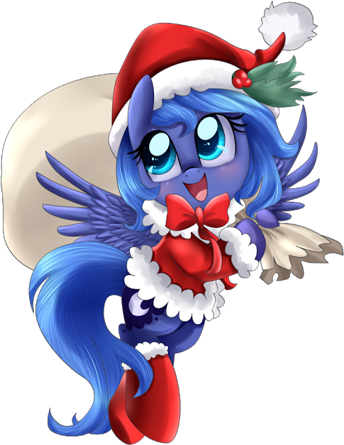 Merry Christmas Everyone I Went Ahead And Spent A Few - Mlp Luna Christmas (505x650), Png Download