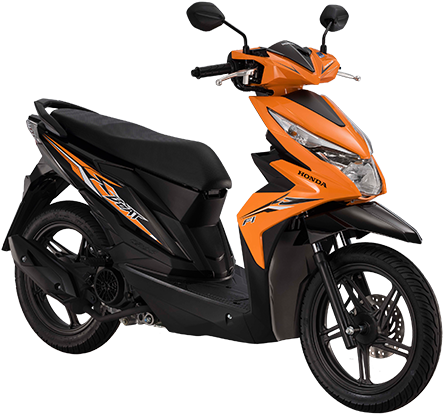 The - Honda Beat 2018 Orange (450x420), Png Download