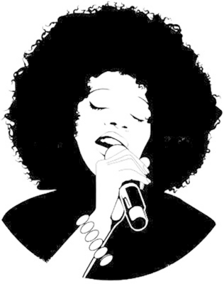 Afro Singer Psd - Afro Singer (316x400), Png Download