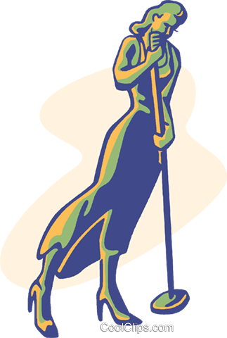 Lounge Singer, Night Club, Sing Royalty Free Vector - Clip Art (323x480), Png Download