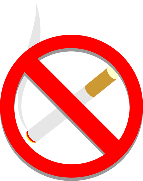 No Smoking Quit Cigarette Tobacco - Uitroepteken Png (479x606), Png Download