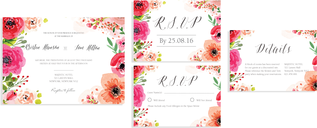 Floral Invitation Set - Kess Global Inc. Kess Inhouse Kess Original Don't Stop (1492x779), Png Download