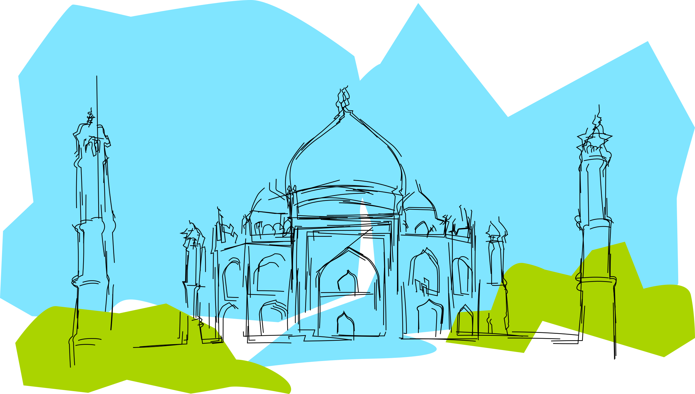 This Free Icons Png Design Of India The Taj Mahal (2400x1361), Png Download