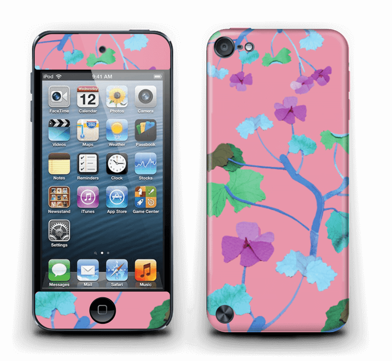 Pink & Colorful Flowers - Otterbox Defender Series Case - Punk (800x736), Png Download