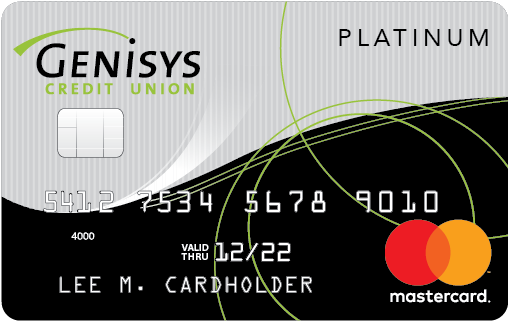 Genisys Credit Union Platinum Mastercard® Shown - Genisys Credit Union Card (544x356), Png Download