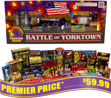 Battle Of Yorktown Fireworks Assortment - Battle Of Yorktown Assortment Phantom Fireworks (500x500), Png Download