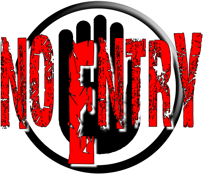 His Latest Travel Ban Targeting People From Six Muslim-majority - No Entry (1280x921), Png Download