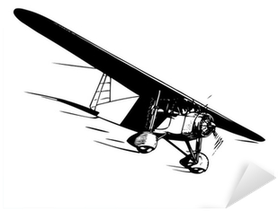 Airplane In Flight - Wall Decal (400x400), Png Download