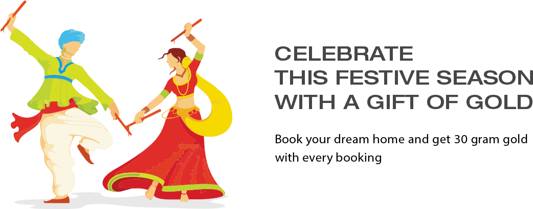 Navratri 021016 - Garba Vector (1048x409), Png Download