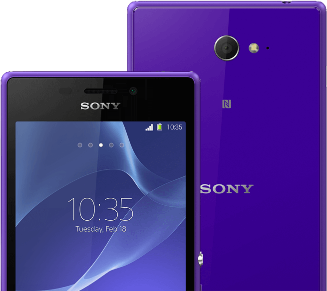 Xperia™ M2 - Sony Xperia M2 - Dual-sim - 8 Gb - Purple - Unlocked (800x589), Png Download