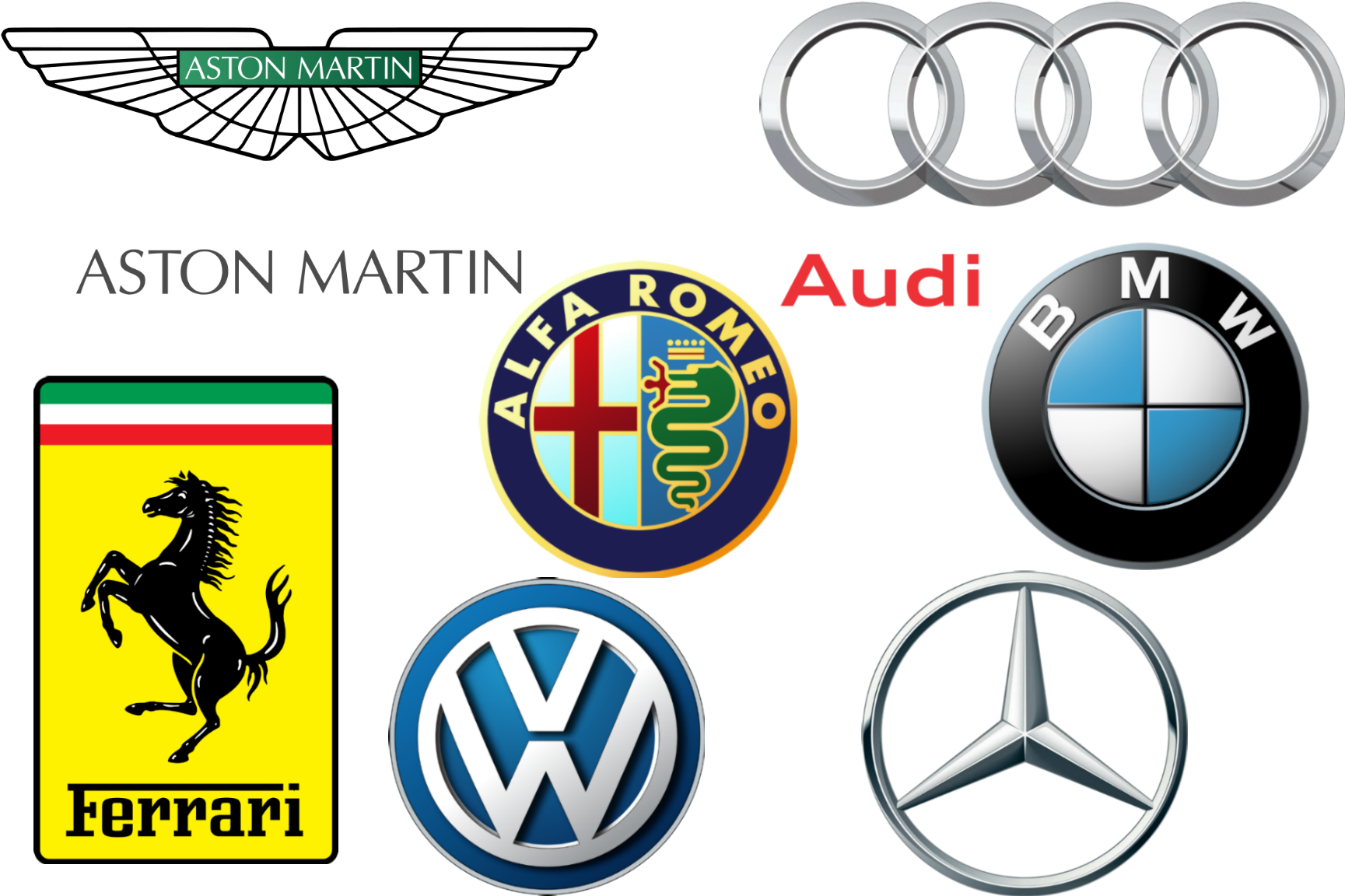European Car Brands Logos - Baby Walker Ferrari Furia Nania (1765x1170), Png Download