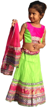 Kids Lehenga Choli, Navratri Choli, Chaniya Choli - Navratri Chaniya Choli Baby (353x500), Png Download