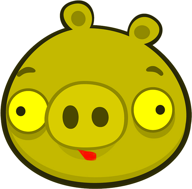 Yellow Pig - Cerditos De Angry Birds (685x647), Png Download