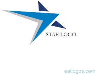 Star With Arrow Design Logo Download - Star Logo (389x346), Png Download