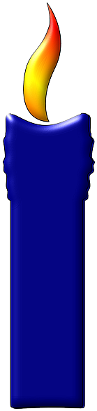 Blue, Candle, Light - Sviečka Png (320x640), Png Download