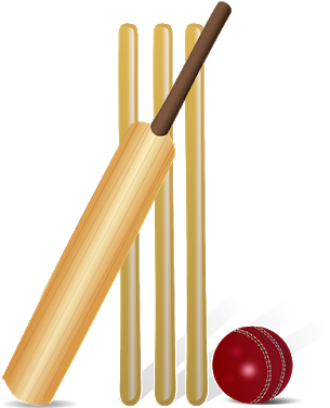 Icc 2019 Cricket World Cup Schedule And Venues - Cricket Bat And Ball Png (400x375), Png Download