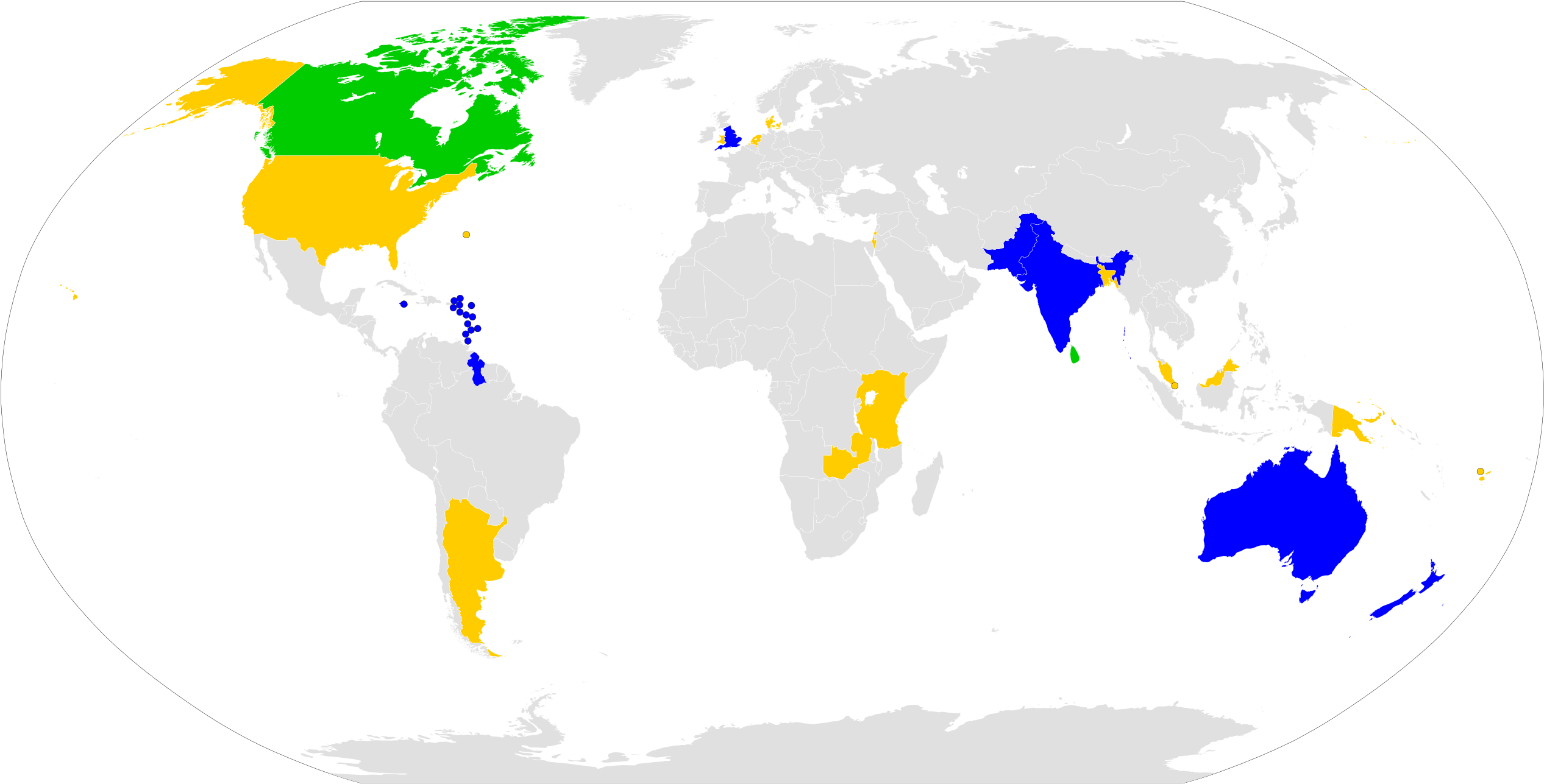 1979 Cricket World Cup Participating Nations - 2016 Quality Of Life Index (2560x1314), Png Download