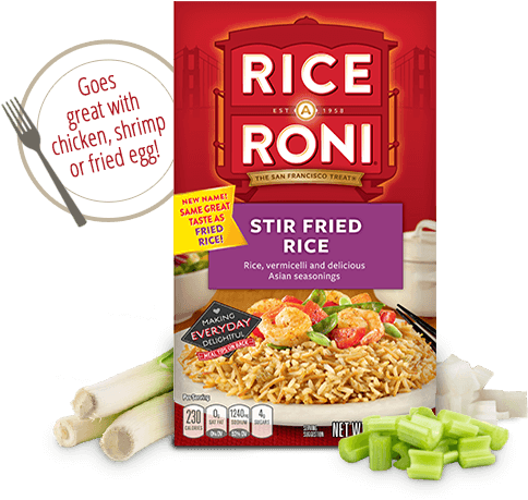 Stir Fried Rice - Rice A Roni Stir Fried Rice (601x547), Png Download