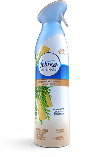 Air Effects Sandalwood & Soothe - Febreze Air Effects Linen (410x627), Png Download
