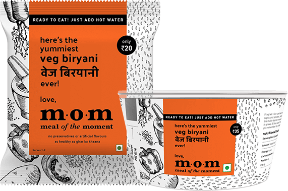 Mom Ready To Eat Veg Biryani - Vegetable (571x379), Png Download