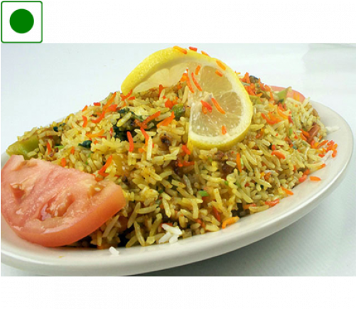Veg Biryani Rice (500x500), Png Download