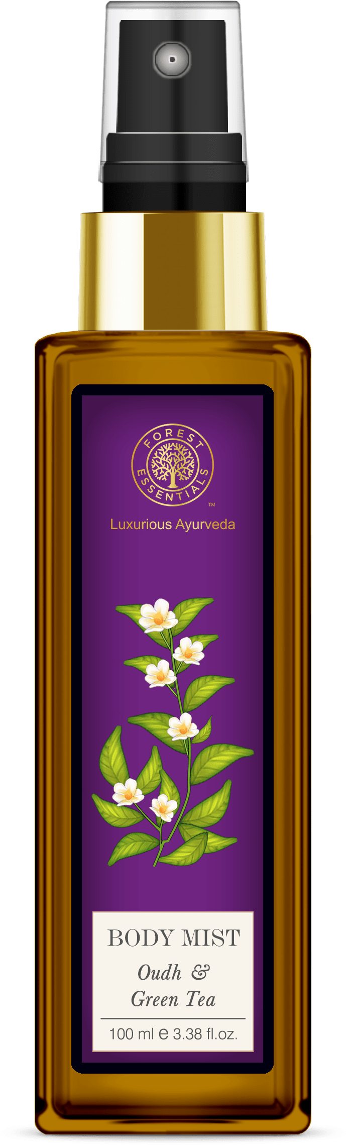 Sandalwood Rose Body Spray Png Sandalwood Rose Body - Forest Essential Oud Body Lotion (900x2450), Png Download