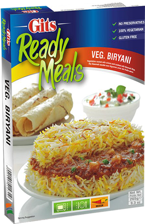 Veg Biryani - Gits Ready Meals Methi Matar 300g (308x461), Png Download