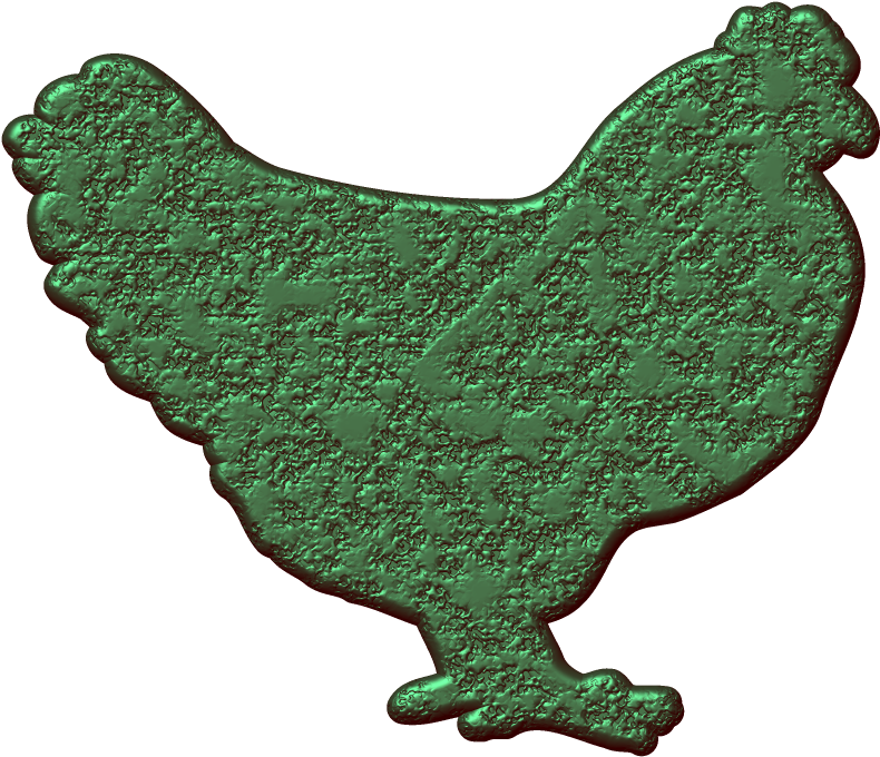 Green Hen Png 1024-800 - Chicken (1024x800), Png Download