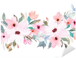 Watercolor Floral Template For Wedding Cards, Invitations, - 'go Wall Décor By Sincere Surroundings - 'go Home' (400x400), Png Download
