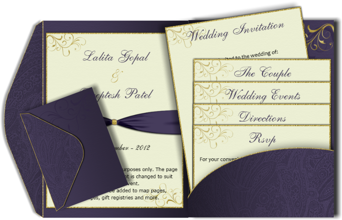 Pocketfold Wedding Invitations Pocketfold Wedding Invitations - Pocketfold Wedding Invitations Inserts (708x467), Png Download