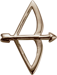 Rose Gold Bow & Arrow - Charm Bracelet (1024x1024), Png Download