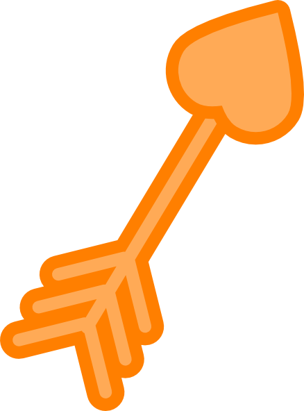 How To Set Use Orange Arrow Clipart (438x592), Png Download