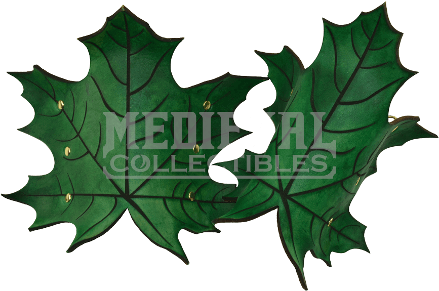Elven Leaf Wrist Bracers - Leaf Bracer (875x875), Png Download