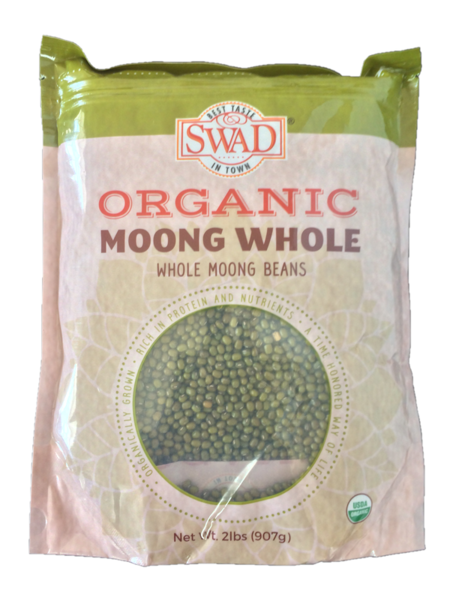 Swad Organic Moong Whole 2lb - Moong Whole 2lb (600x600), Png Download