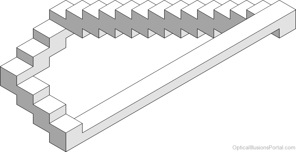 The Staircase Image - Illusion (1024x526), Png Download
