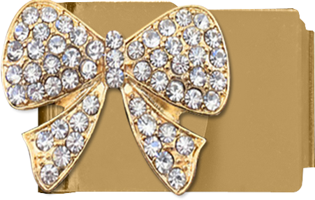 Gold Bling Bow - Wallet (451x287), Png Download